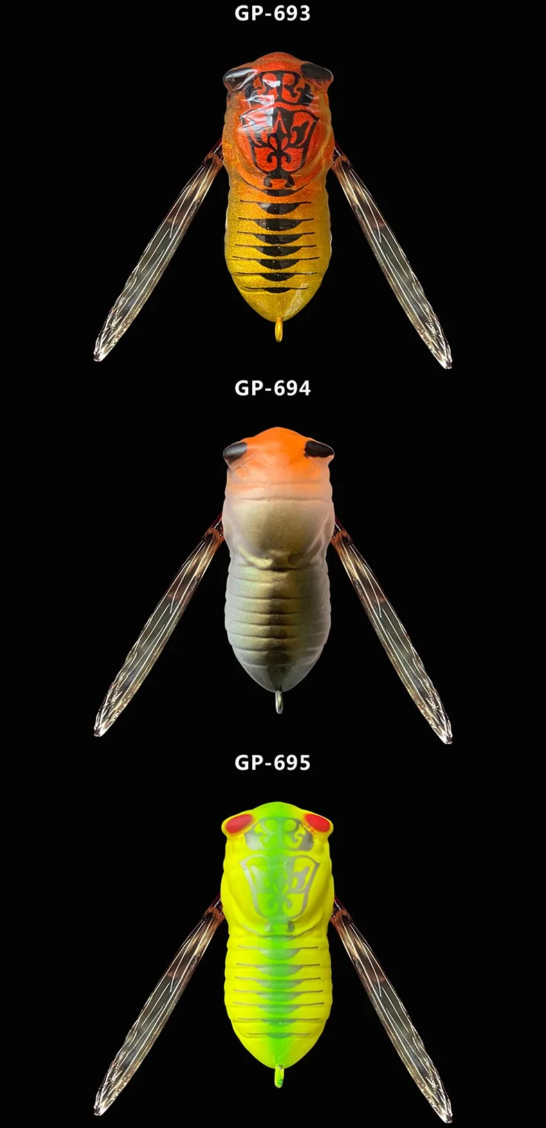 Colores disponibles del Cicada Lure