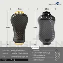 Perilla de carbono HEIGHTEN ultraligera para ajing y egging