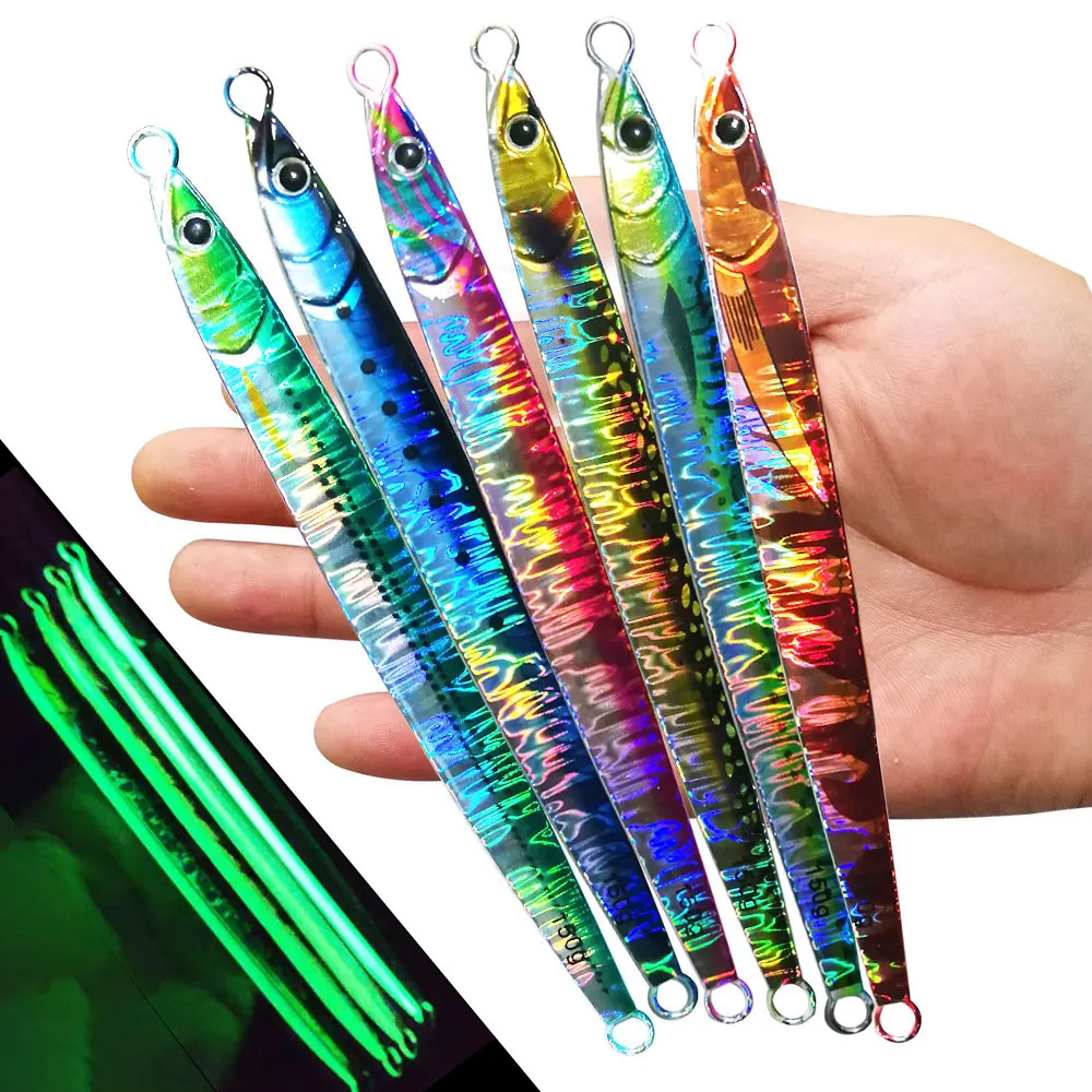 Señuelo UV Jig 3D Vertical de hundimiento rápido