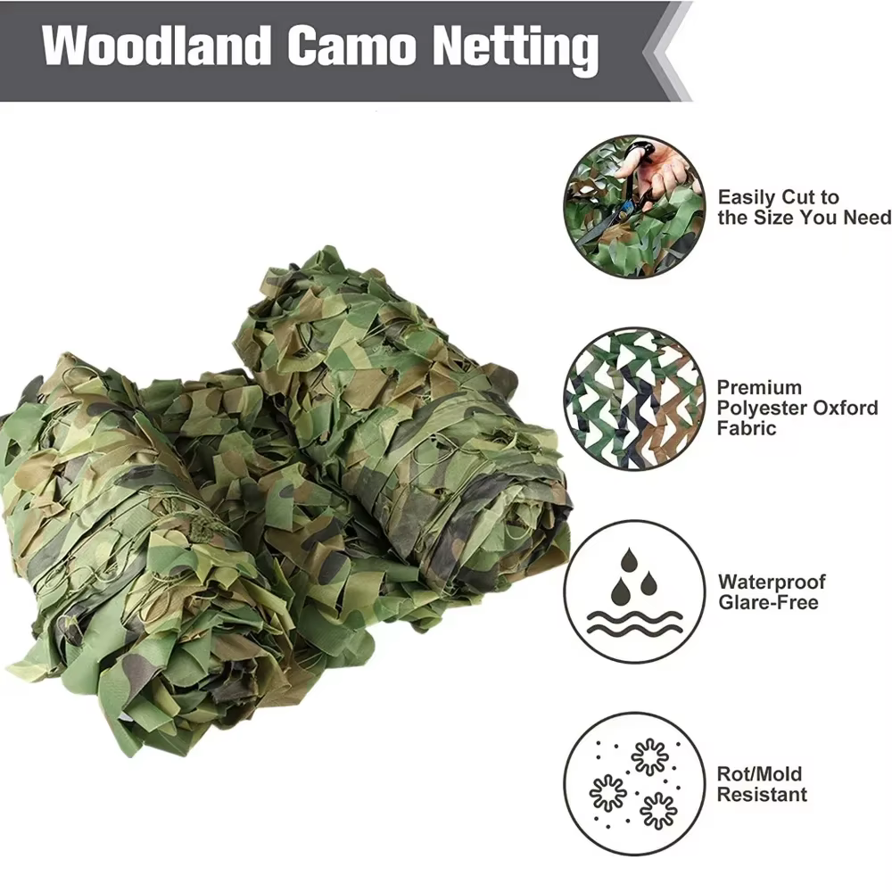 Red de camuflaje forestal para pesca – Toldo ocultación total - imagen 3