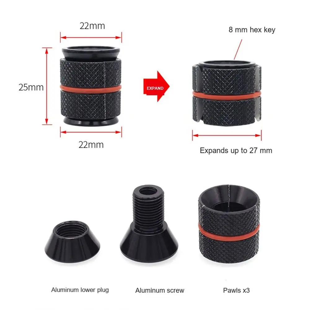 Tapón de dirección CNC de fibra de carbono para horquilla ligera - imagen 3