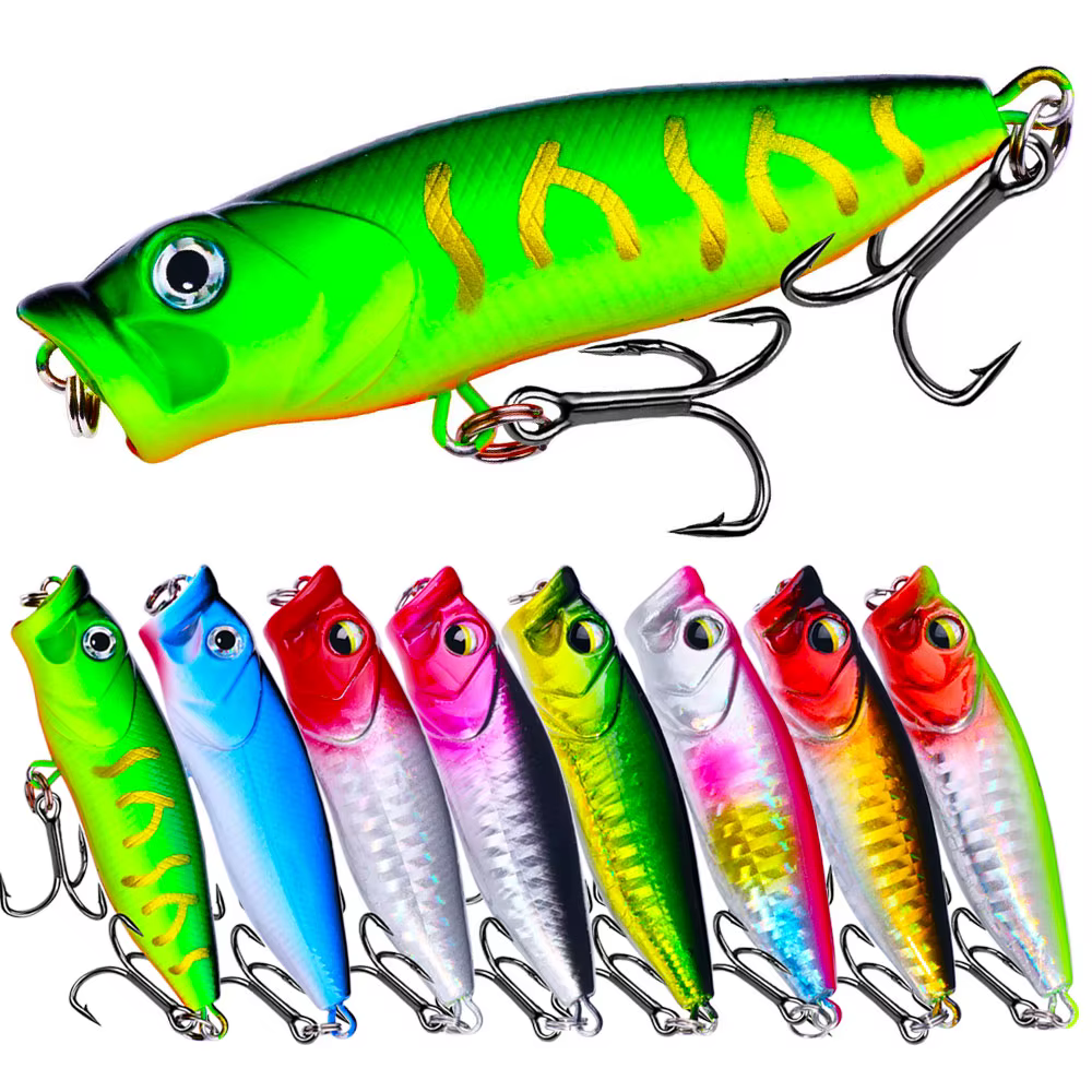 Popper 7 cm topwater para lubina y lucio - imagen 4