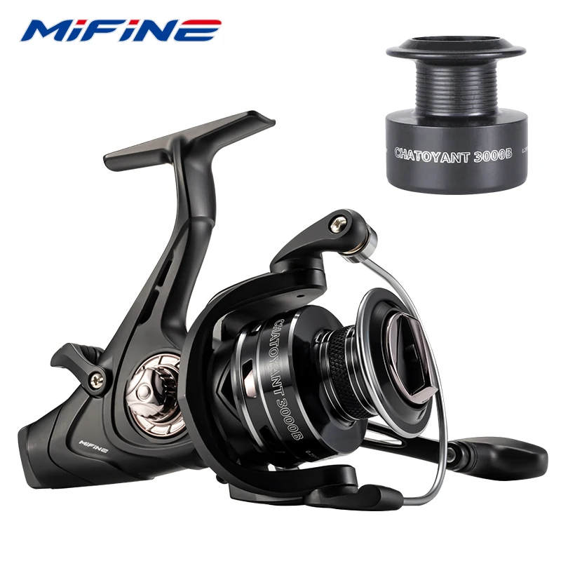 Carrete giratorio MIFINE CHATOYANT para carpa con freno doble