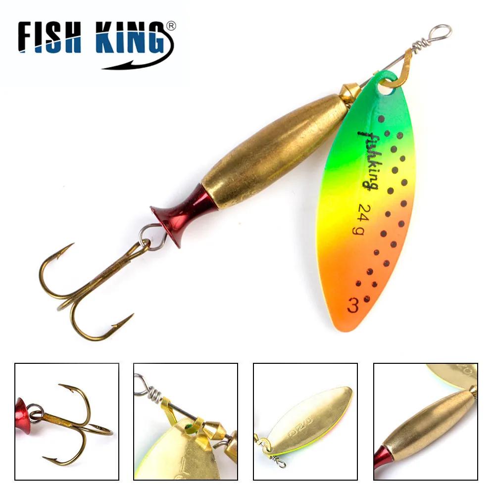 NGB Cuchara giratoria metal spoon wobbler para lucio y bass - imagen 4
