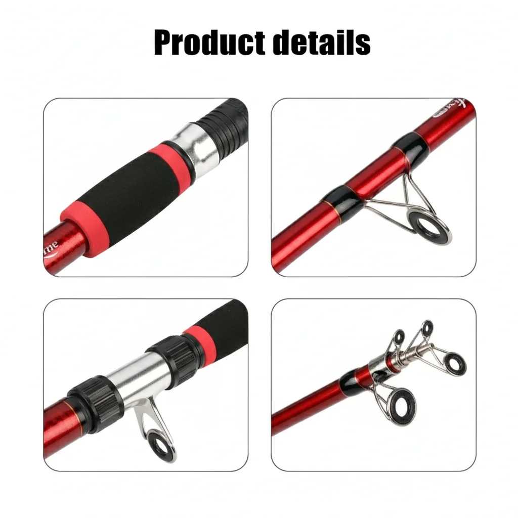 Accesorios incluidos en el conjunto de pesca