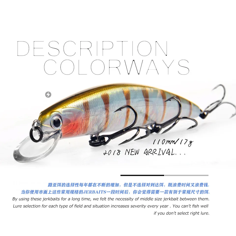 Bearking M109 Minnow SP – 11 cm, 17 g, sumergible 1.5 m - imagen 5