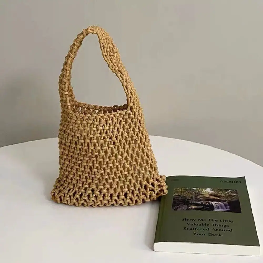 Bolso Bandolera Tejido a Mano Personalizado con Cuerda de Algodón - imagen 3