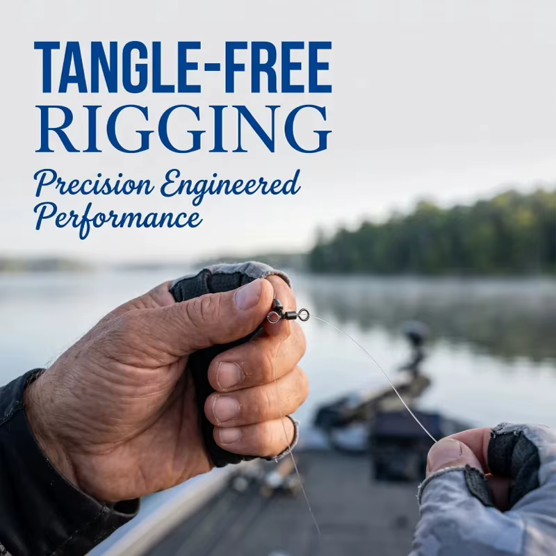 Emerillón de 3 vías con anilla – Giratorio triple para surfcasting - imagen 2
