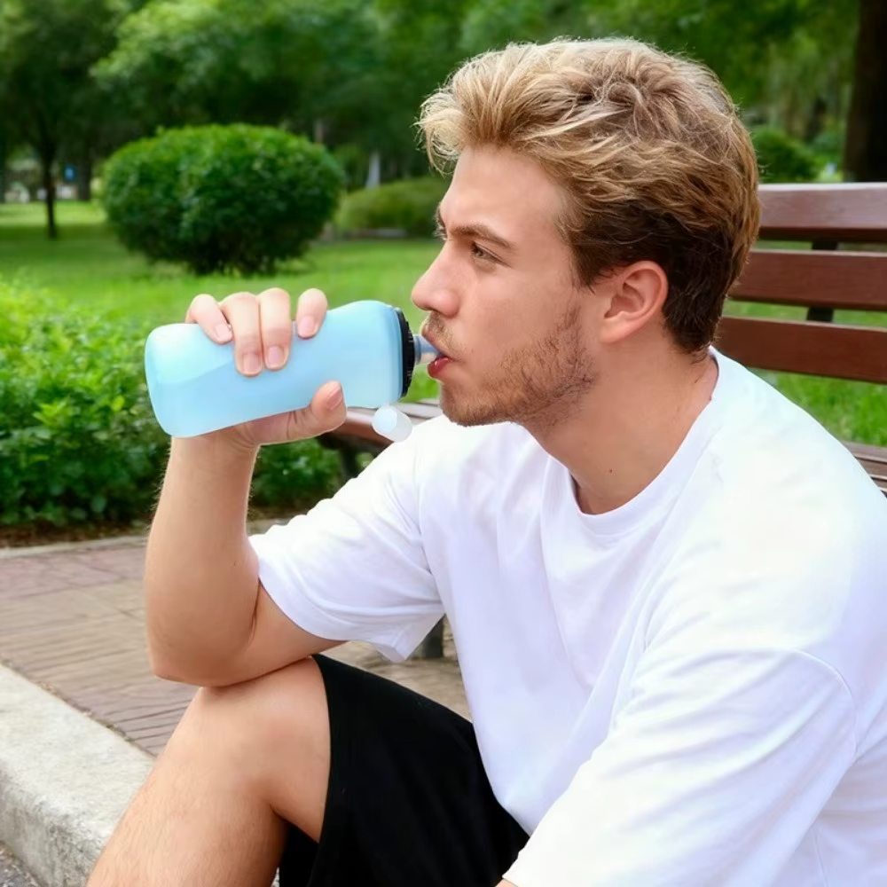 Botella Plegable Deportiva 350 ml Silicona – A Prueba de Fugas y Calor - imagen 4