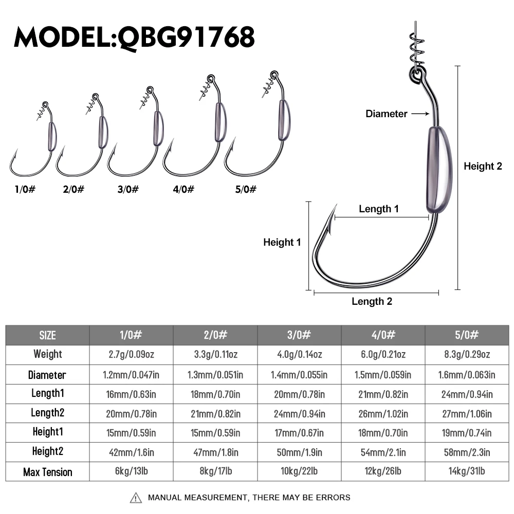 Plomos de Pesca Profunda con Jig Head y giradores Sunlure - imagen 5
