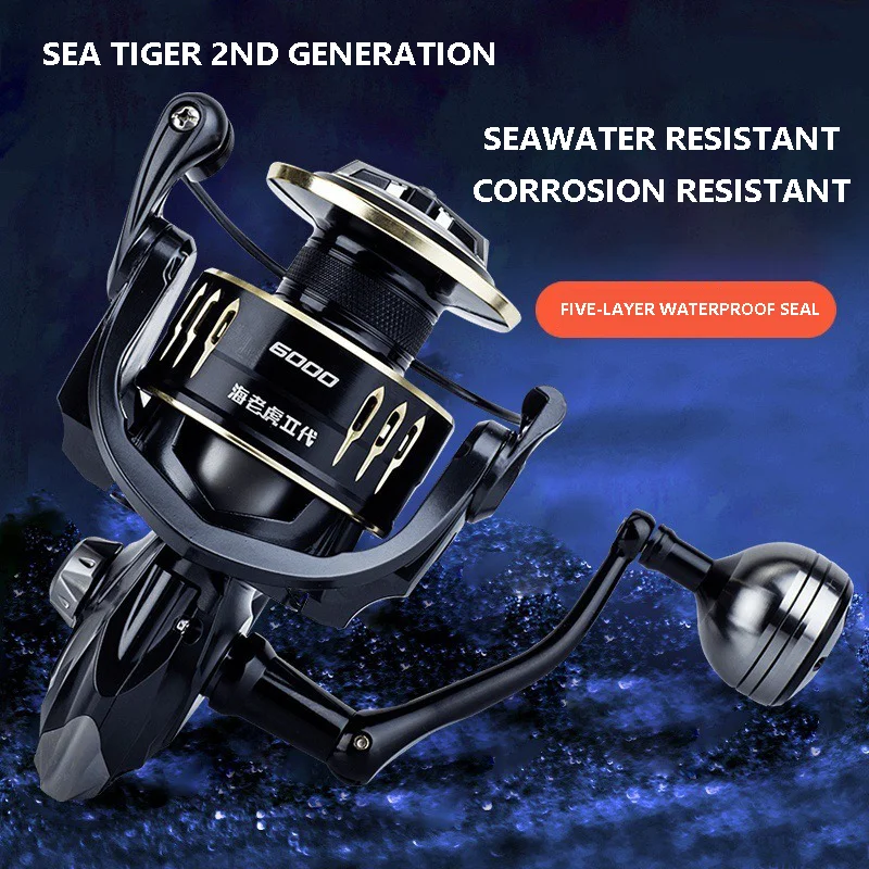 Carrete giratorio Mavllos Sea-TigerII para surf salado – Relación 5,2:1 - imagen 3