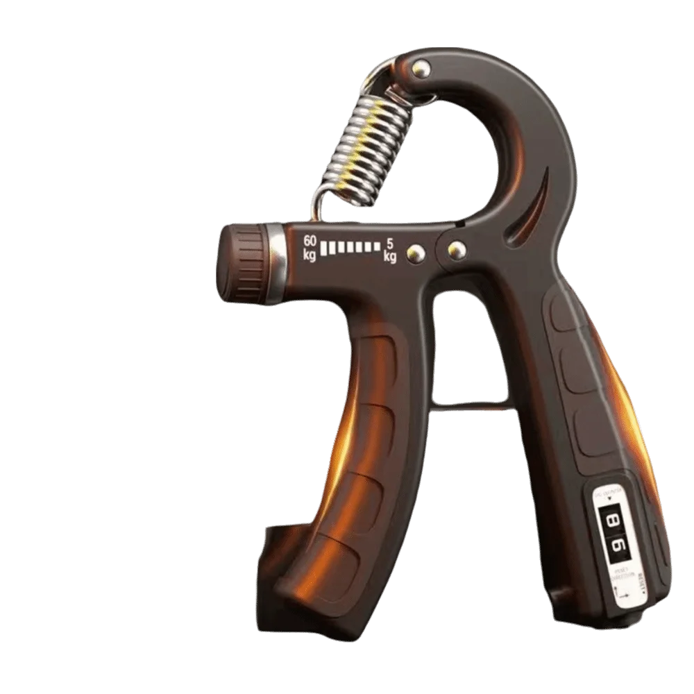 Entrenador de agarre con resistencia ajustable y contador