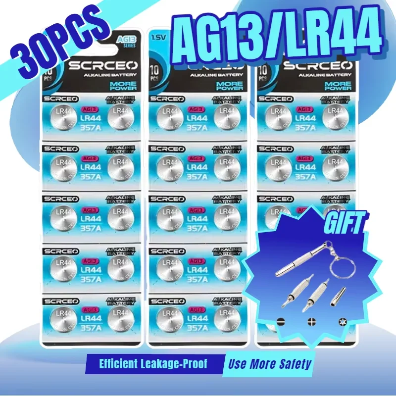 Pilas alcalinas LR44 1.5V – Larga duración para electrónica de pesca