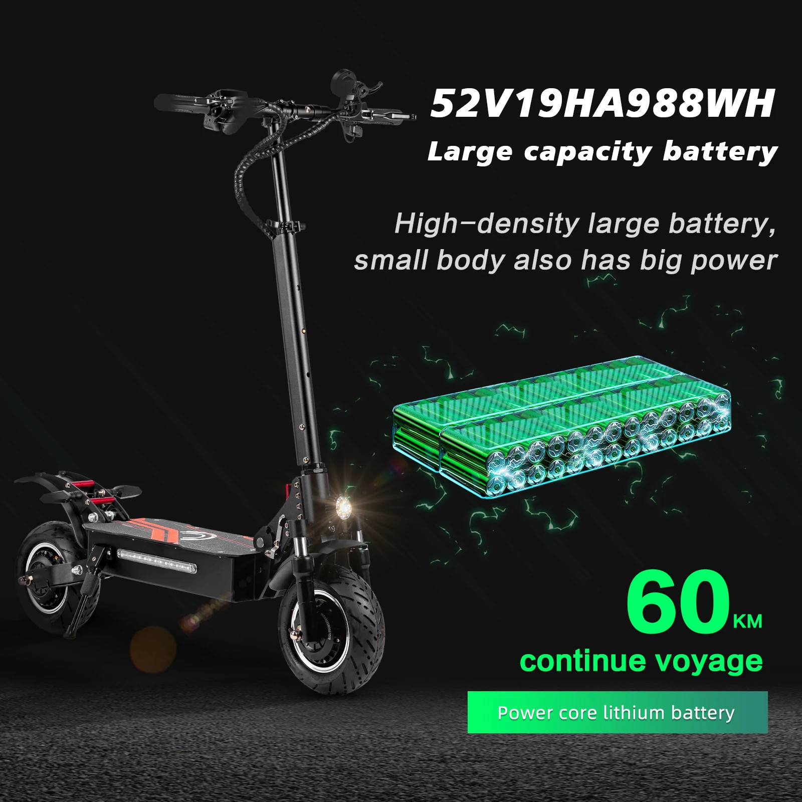 Patinete eléctrico plegable BOYUEDA Q7Pro todoterreno silencioso - imagen 3