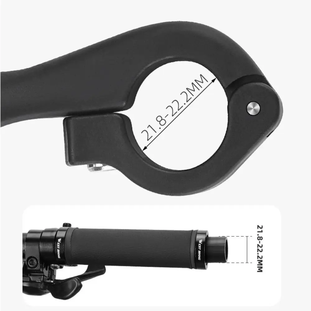 Manillar de bicicleta de nailon antideslizante negro – Cuerno de vaca - imagen 3