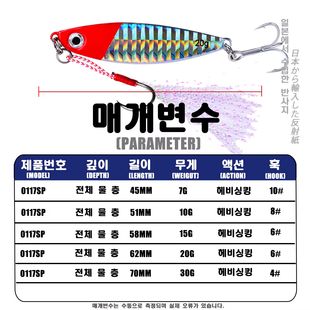 Señuelo SAMOLLA JIG en varios colores