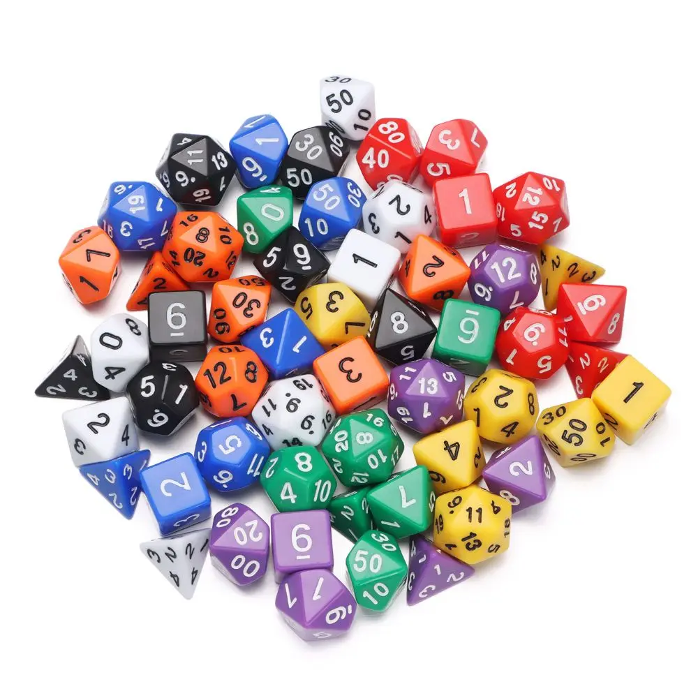 Dados D8 y D12 del set