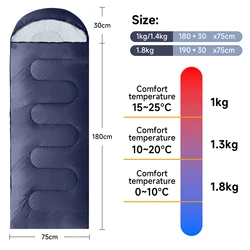 SANLIK Saco de dormir portátil lavable cálido con bolsa compresión