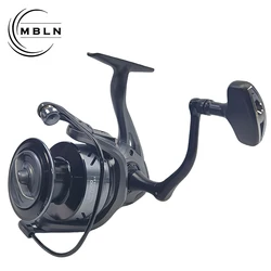Carrete de pesca giratorio aluminio – Mango para vinilo y señuelos