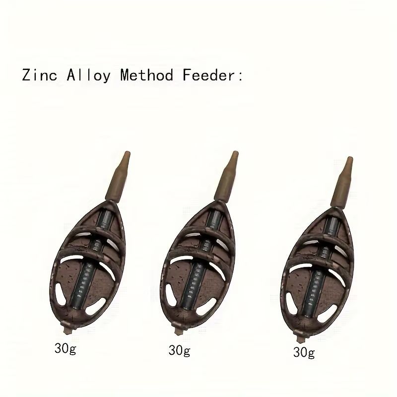 Kit Method Feeder en Línea – Aleación Zinc para Pesca de Carpa