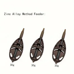 Kit Method Feeder en Línea – Aleación Zinc para Pesca de Carpa