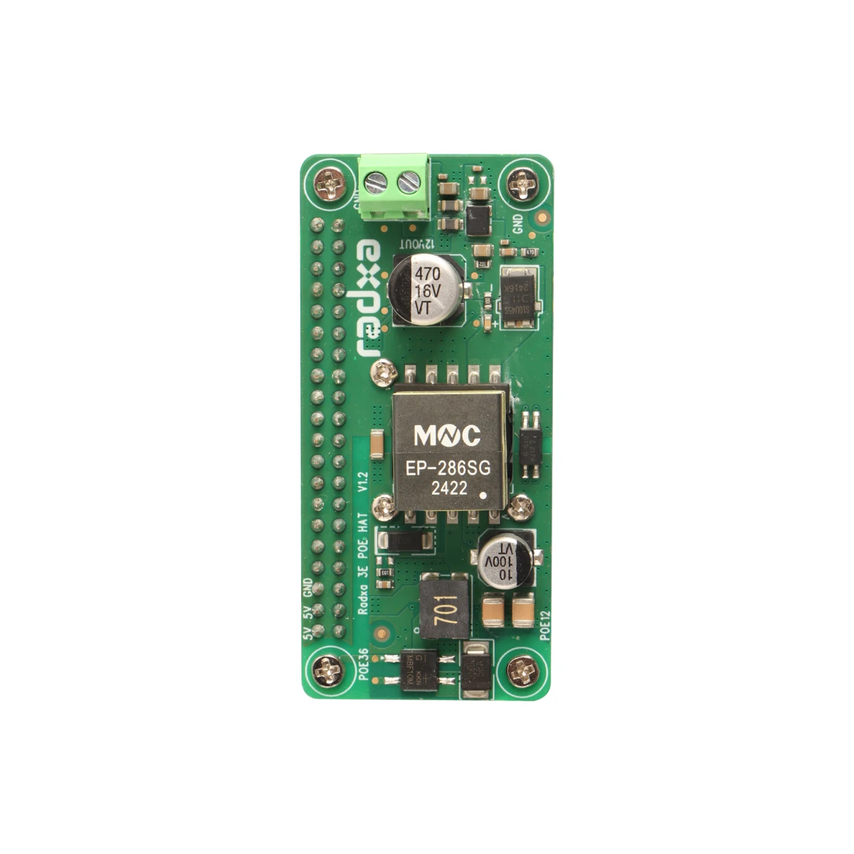 Radxa ZERO 3E PoE HAT – Módulo con alimentación Power over Ethernet - imagen 4