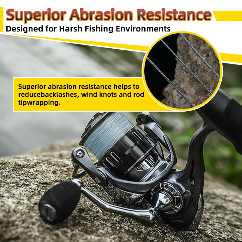 Línea de pesca trenzada PE X8 súper resistente para agua salada - imagen 5