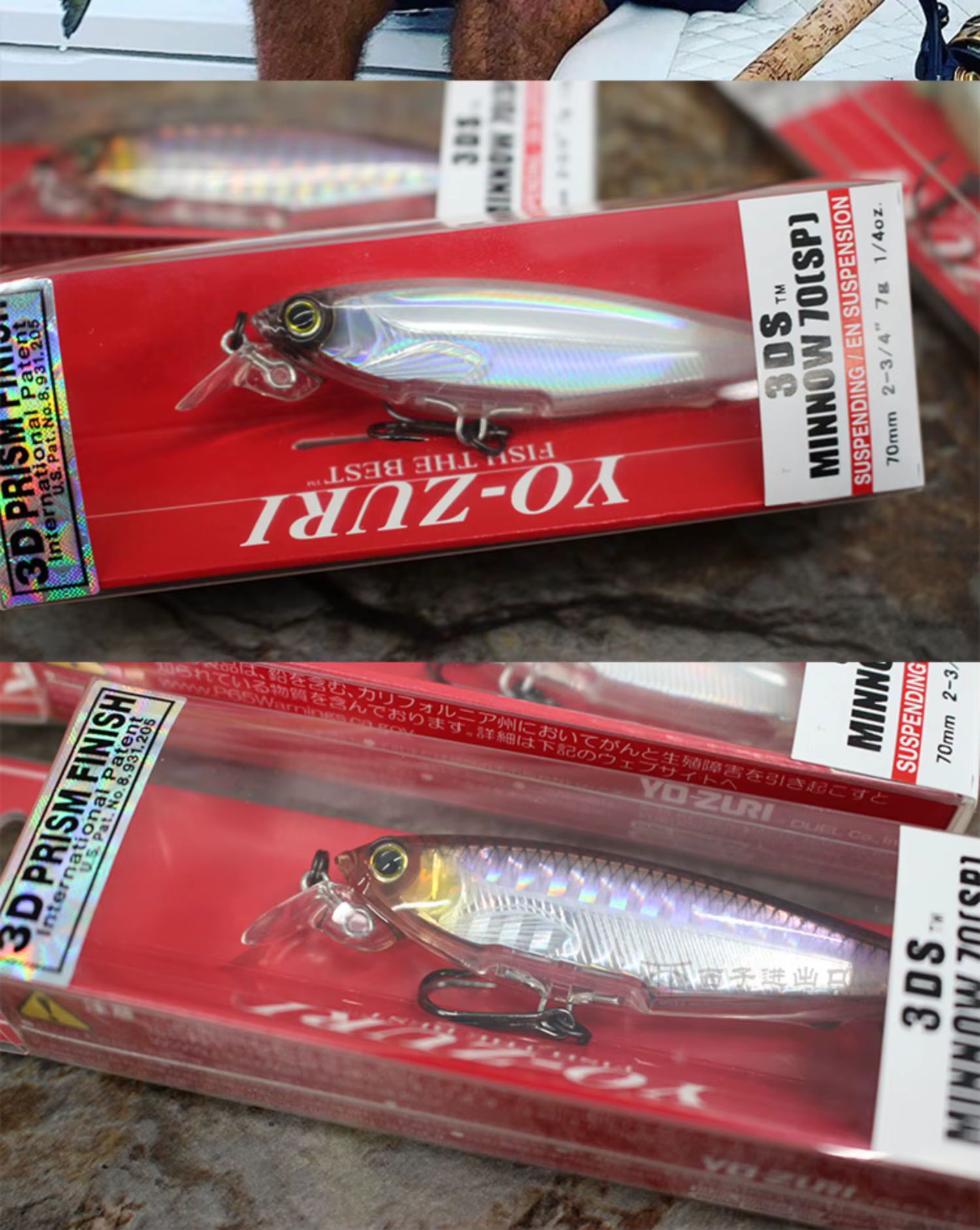 YO-ZURI 3DF1135 Crossbill, Minnow Suspendido para Spinning