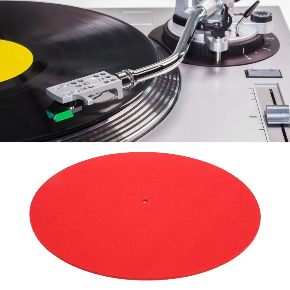 Alfombrilla antivibración de fieltro para tocadiscos suave