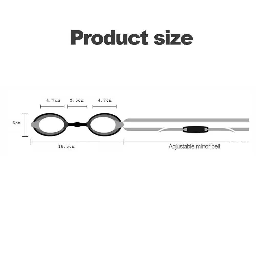 Gafas de natación con diseño de doble lente
