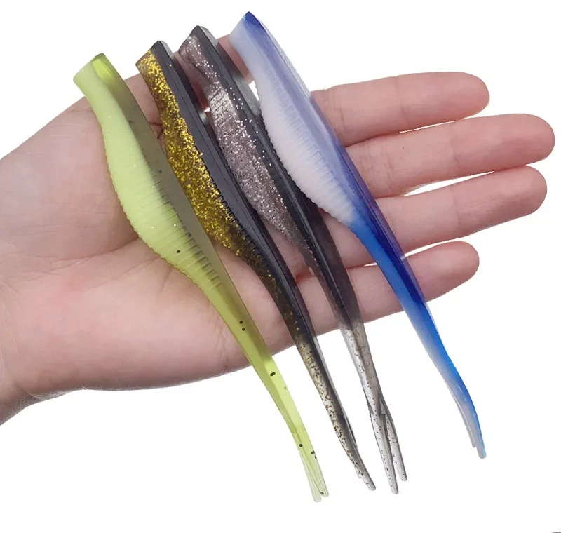 Pack de 8 unidades listo para alternar colores y ritmos de pesca