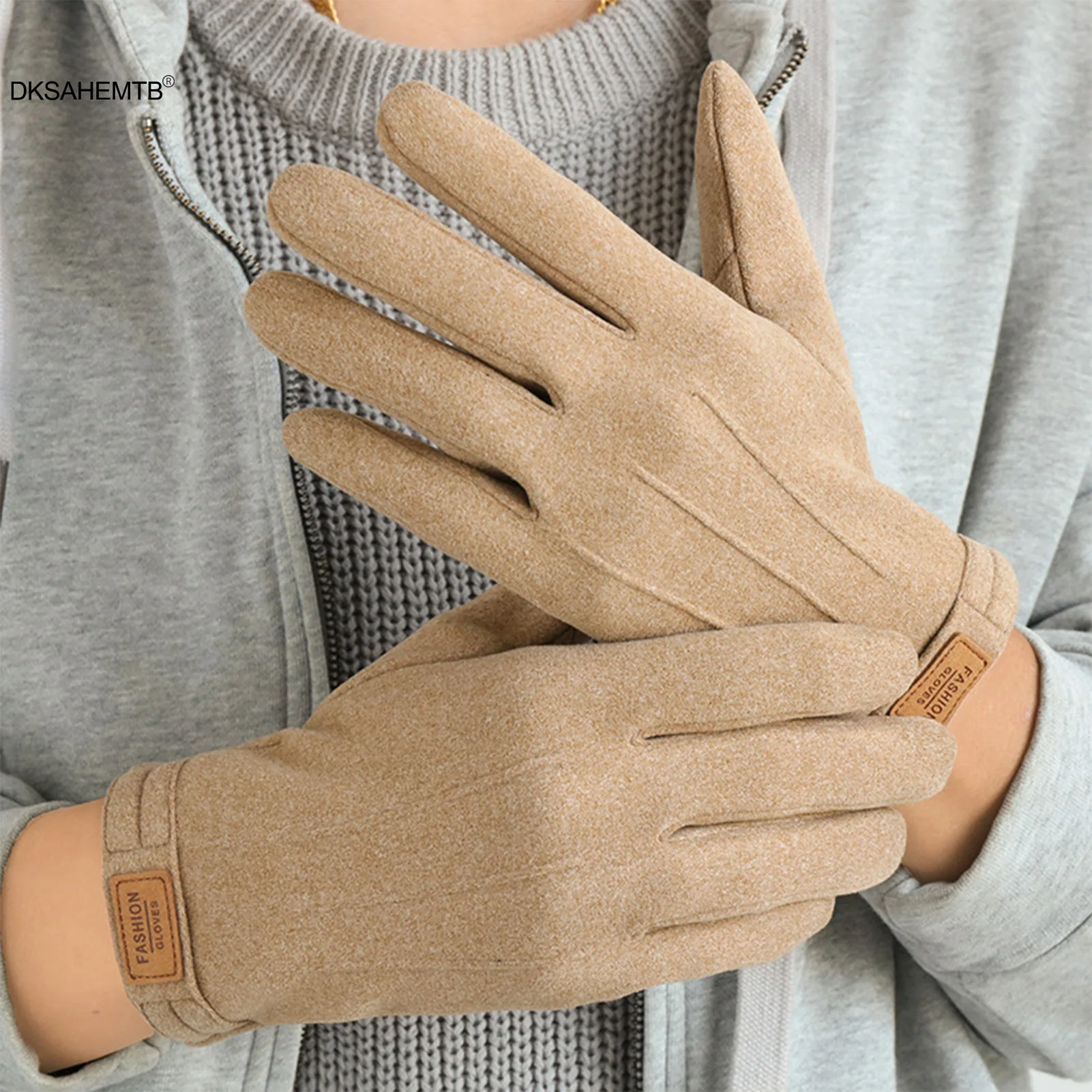 Guantes térmicos invierno con pantalla táctil y acolchado antiviento - imagen 5