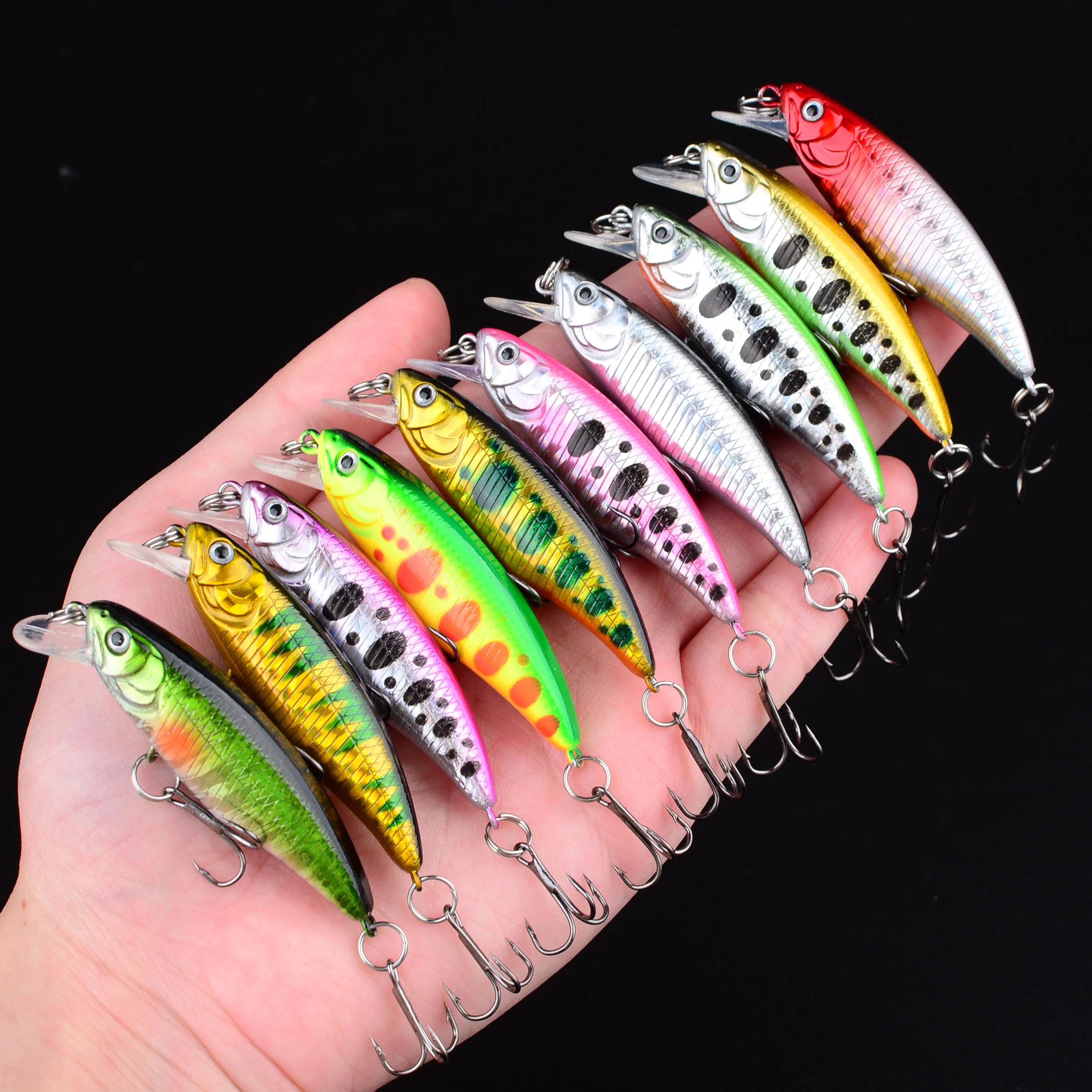 Señuelo Crankbait de pececillo realista – Cebo duro artificial - imagen 4