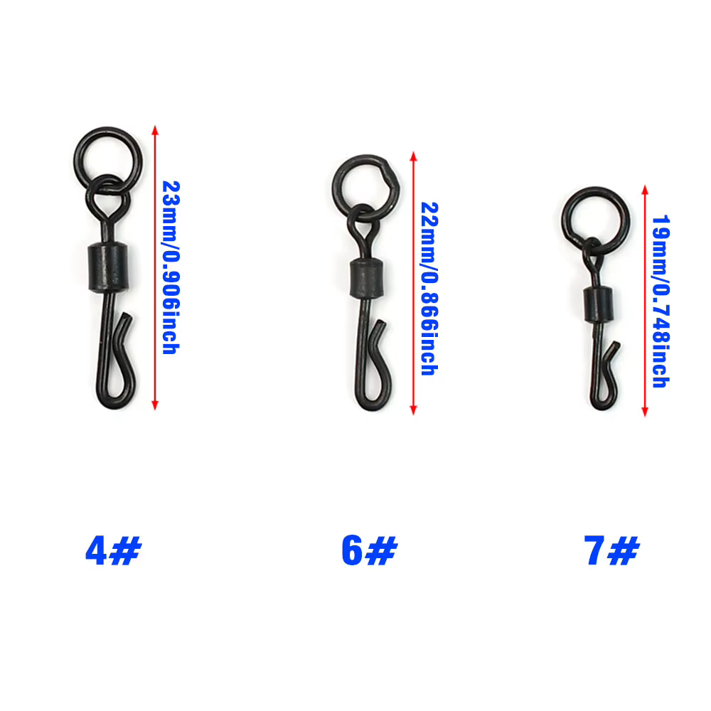 Conectores Q con Giratorio para Carpa – Eslabones de Cambio Rápido Mate - imagen 2