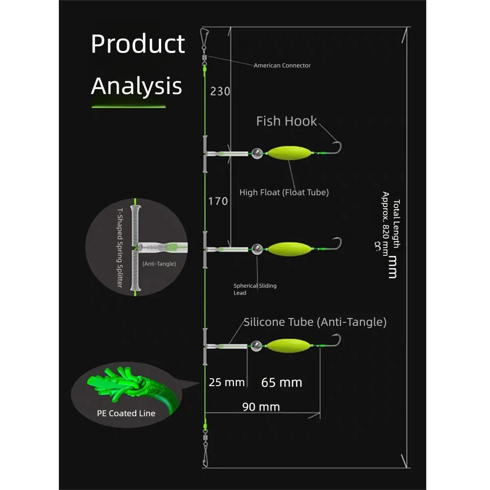 Monturas para Pesca de Carpa con sistema anti-embotellamiento, listas - imagen 5