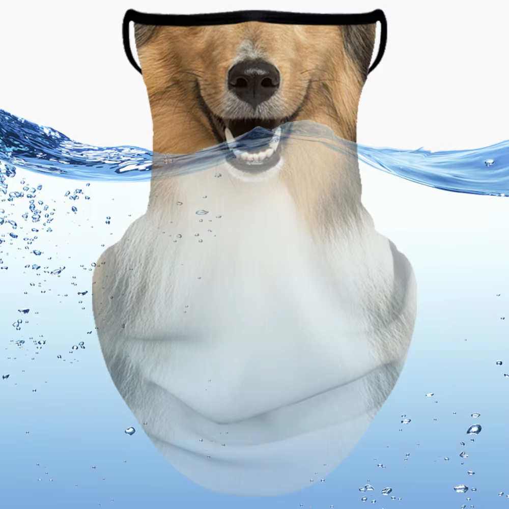 Balaclava de Pesca Anti-UV con Diseño Animal – Seda Helada Transpirable