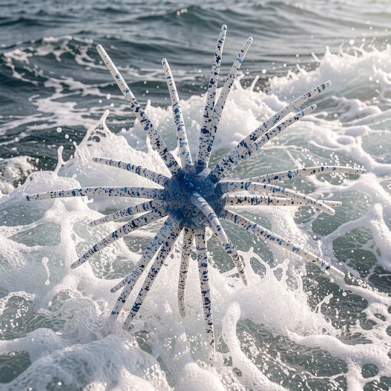Señuelo flotante cebo blando erizos de mar cabeza de serpiente - imagen 3