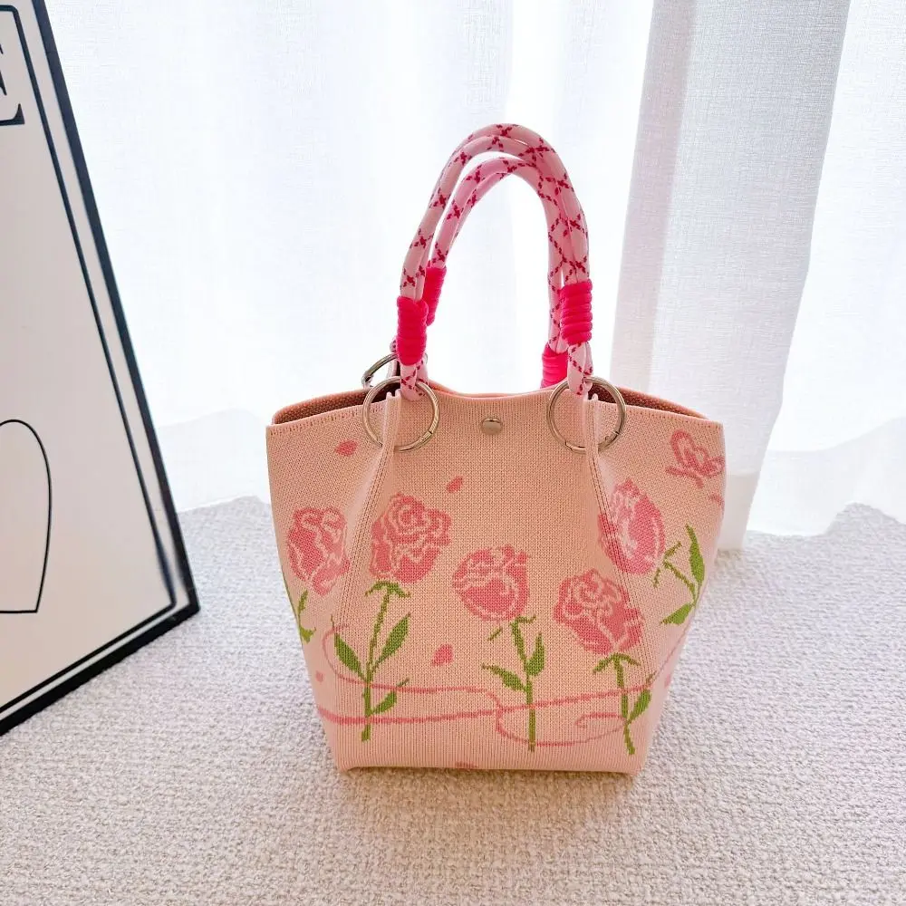 Bolso estilo coreano con estampado floral