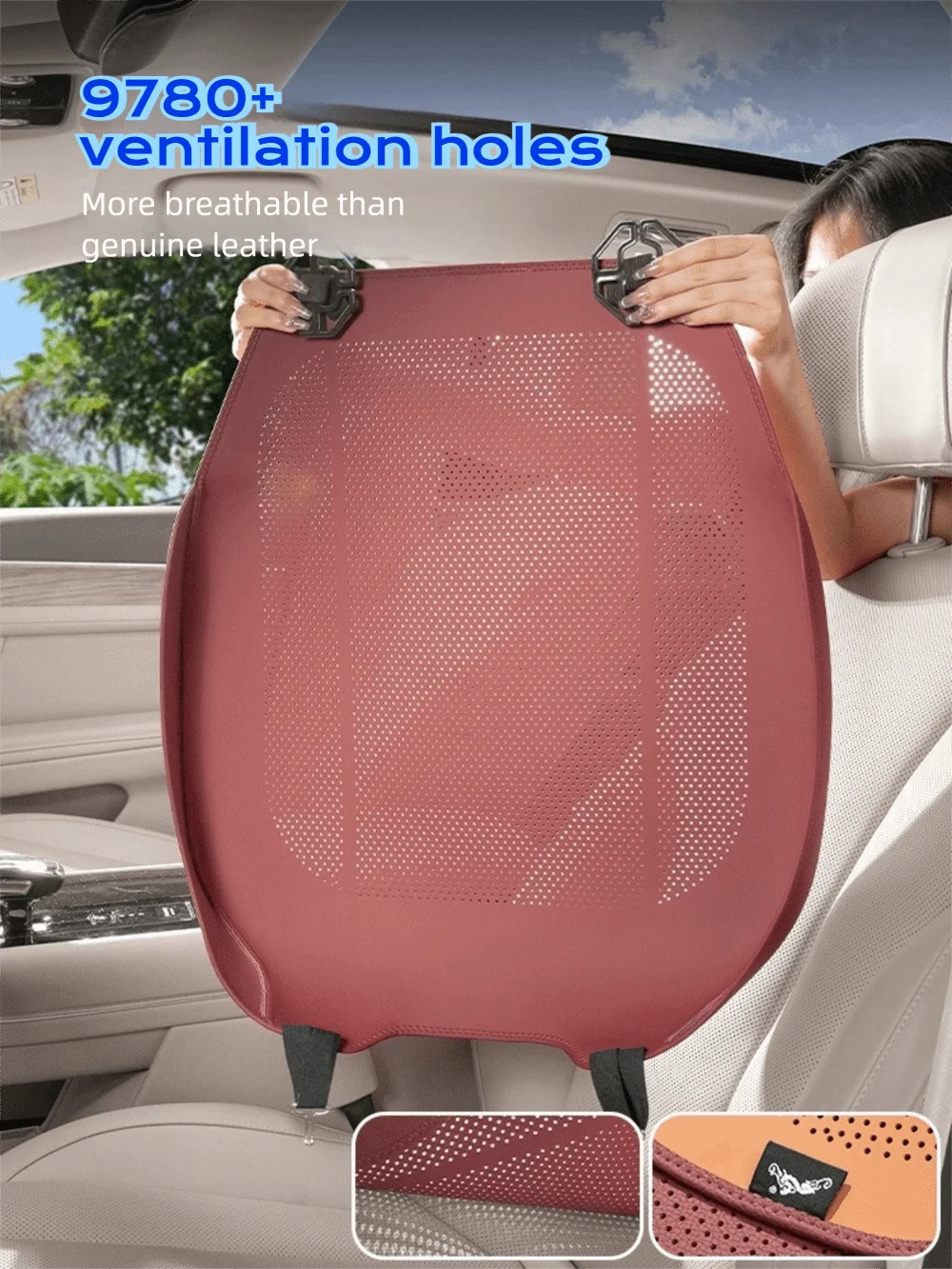 Textura y acabado del cojín en material PU