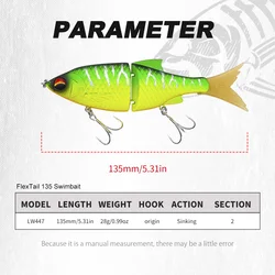 Hunthouse FLEXTAIL Pencil Swimbait para pesca de lubina