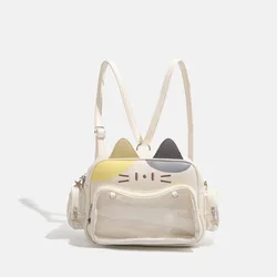 Bolso Bandolera Gato Estilo Harajuku para Mujer – Cuero Pu