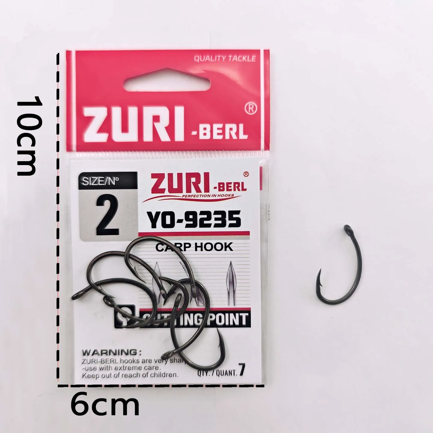 Anzuelos acero alto carbono con ojo para carpa duraderos - imagen 5