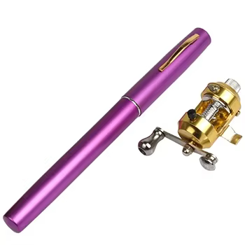 Goture Kit de pesca en hielo con caña telescópica y carrete