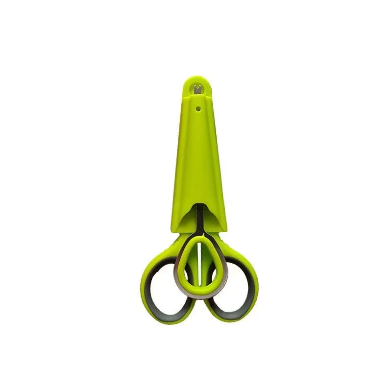 Tijeras multifuncionales de acero inoxidable para pesca con funda fija