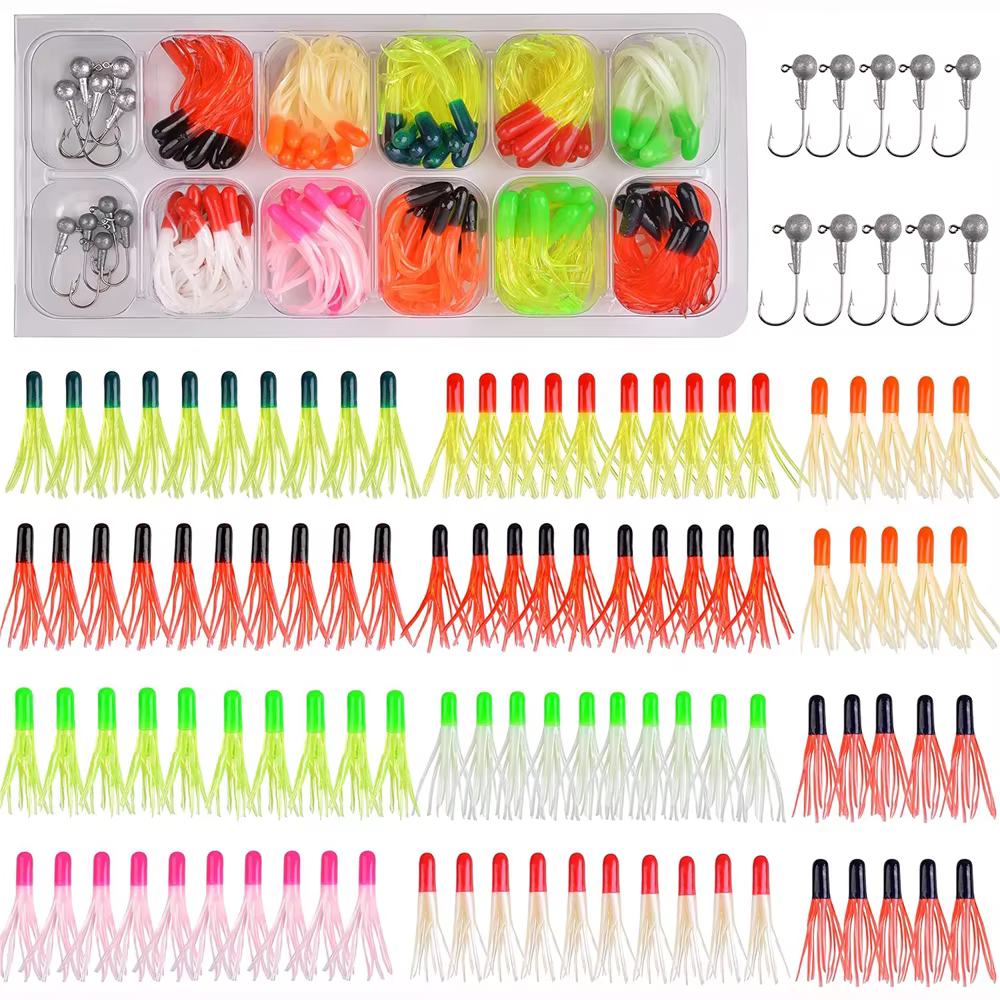Kit Jig Heads y Vinilos para Trucha y Lubina