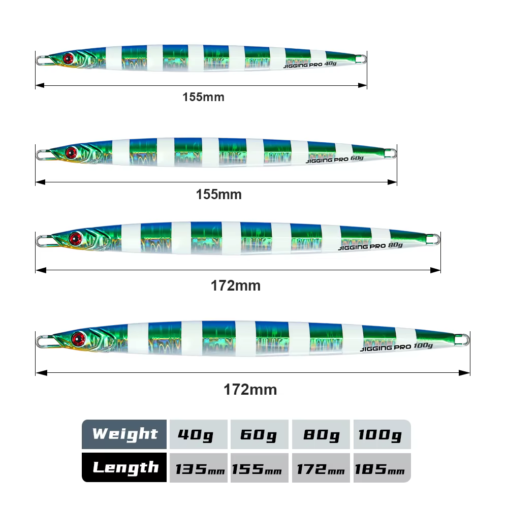Jigging PRO – Jig de hoja larga 100g para mar - imagen 5