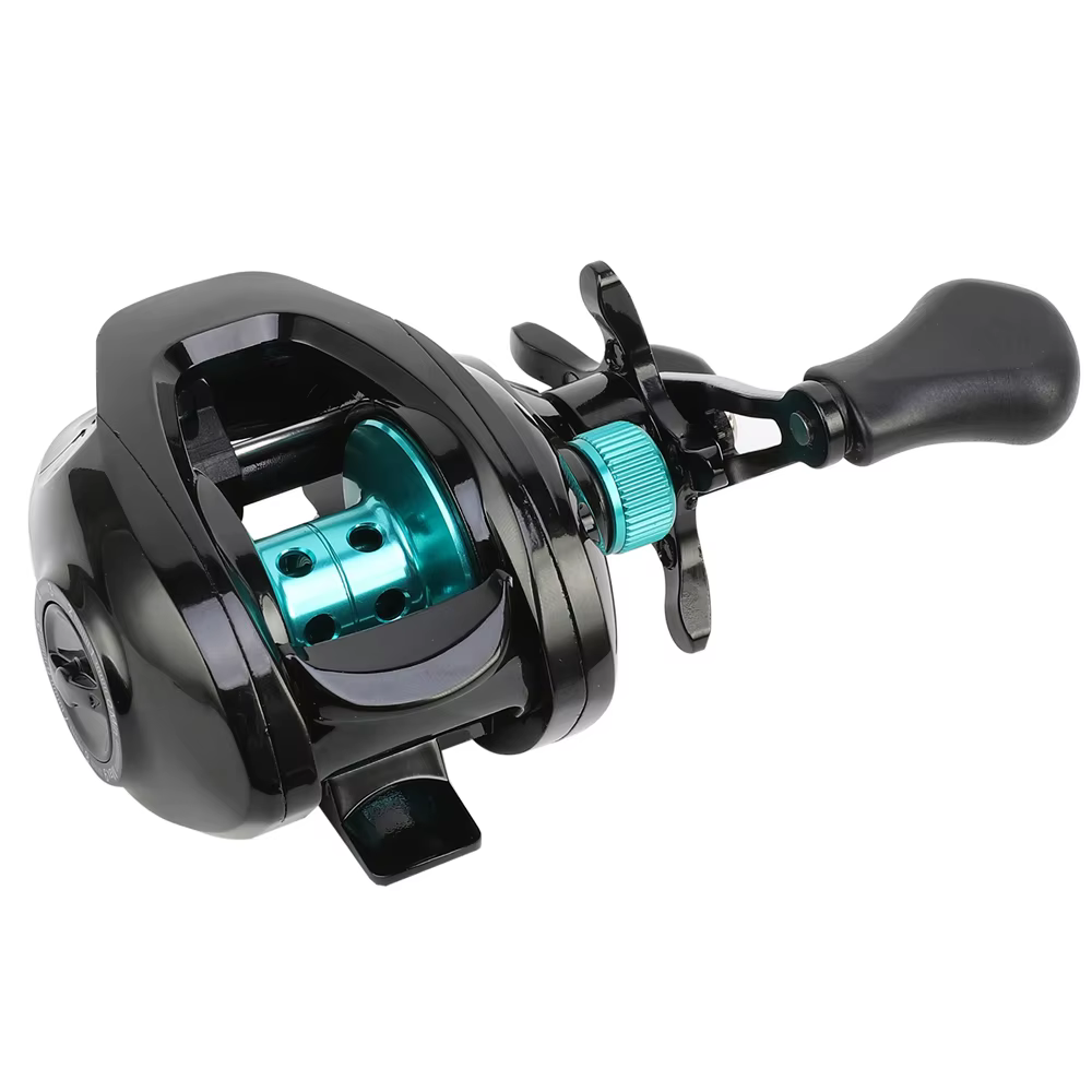 Carrete lubina baitcasting verde - arrastre 8KG mano izq/der - imagen 4