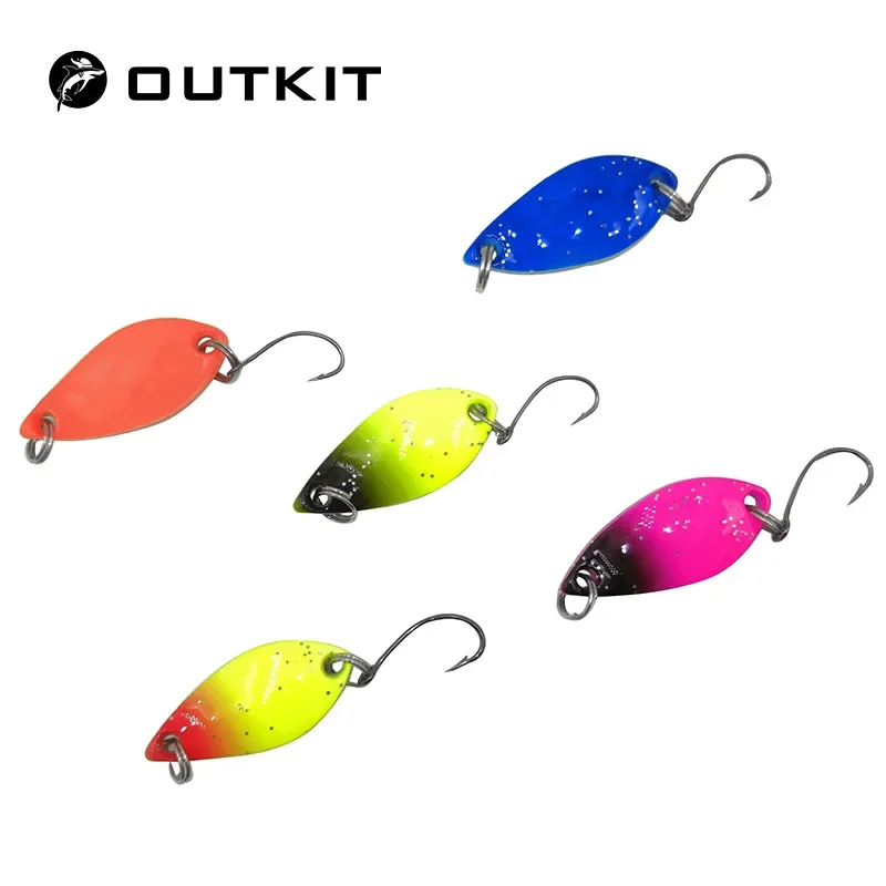 OUTKIT Cucharas Giratorias Trucha Lubina – Señuelo Metálico - imagen 4