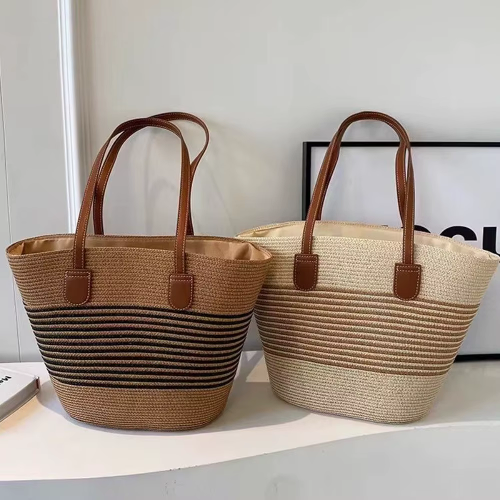 Bolso bandolera de paja para mujer – Amplio y ligero - imagen 3