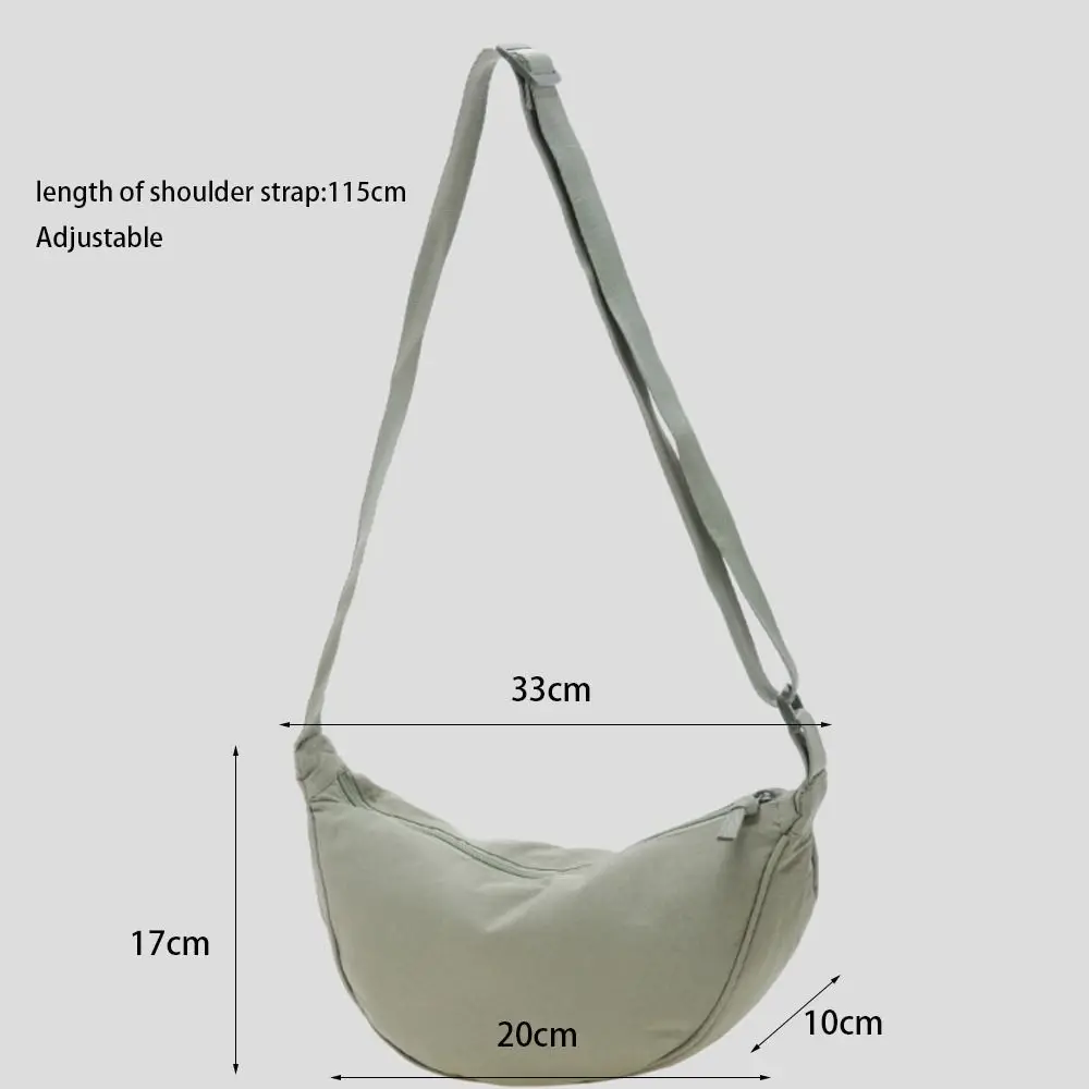 Bolso de hombro Dumpling nylon mujer gran capacidad color sólido - imagen 5